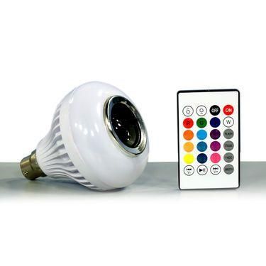 Mood Maestro: Color-Changing LED Bulb with Bluetooth Speaker with Remote