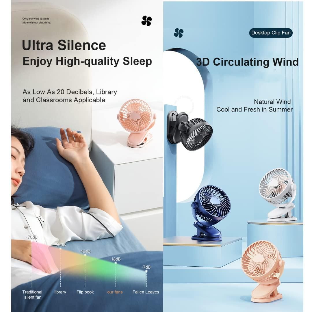 BreezeWave USB Silent Desktop Fan