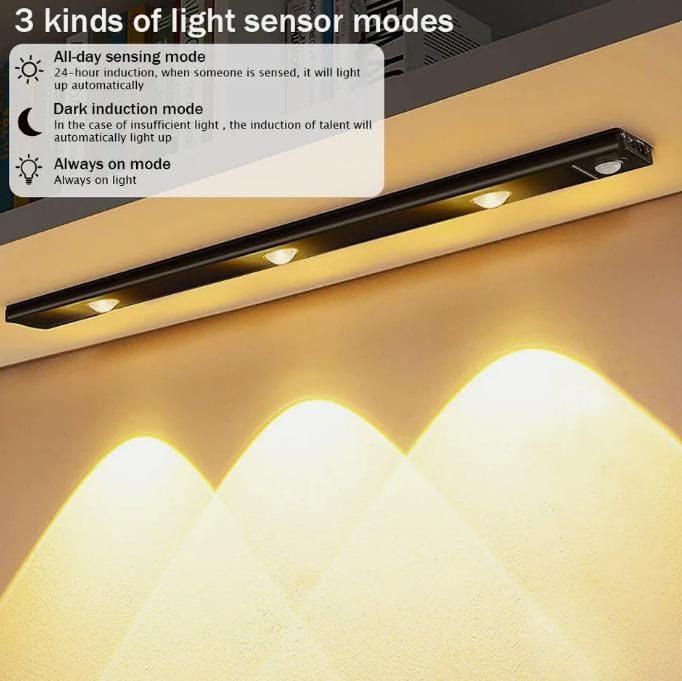 Rechargeable LED Motion Sensor Cabinet Light with PIR Sensor