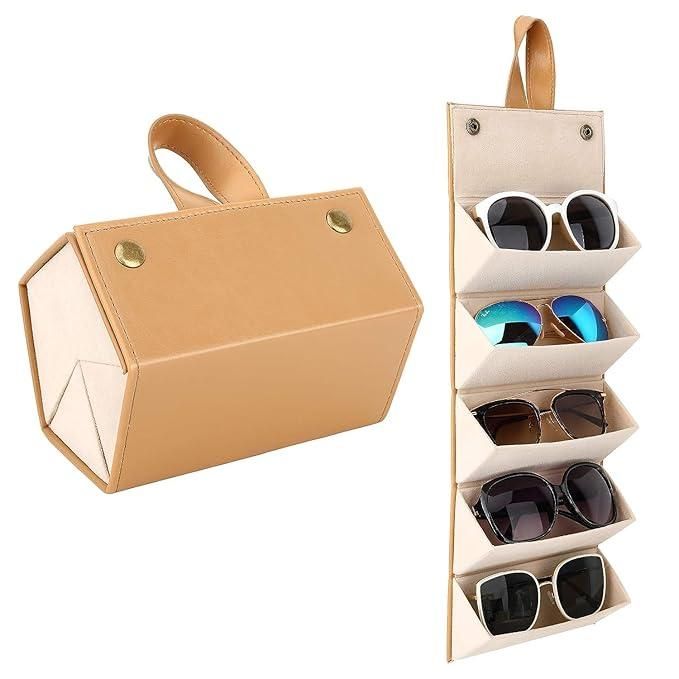 Foldable Eyeglass Organizer with 5 Slots