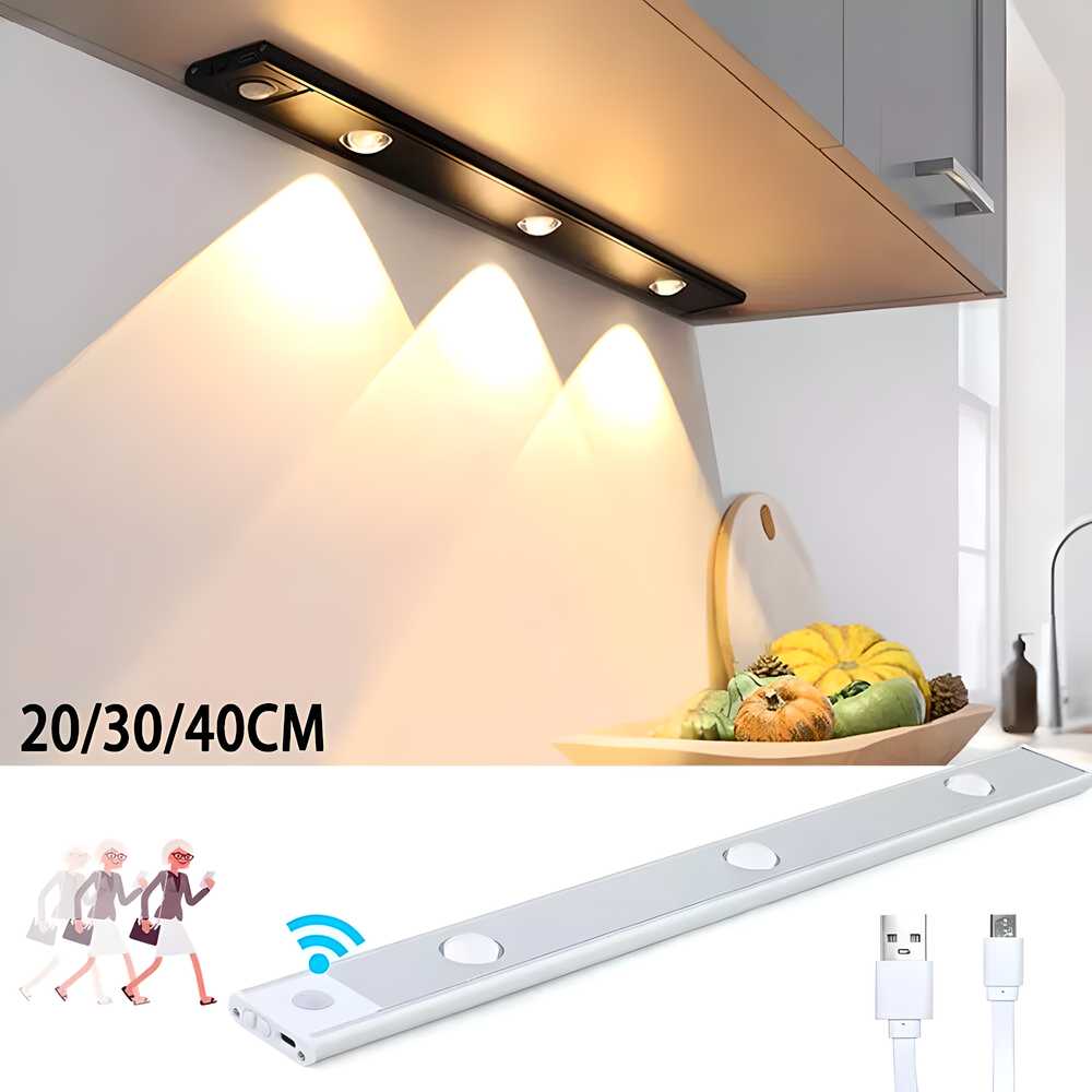 Rechargeable LED Motion Sensor Cabinet Light with PIR Sensor